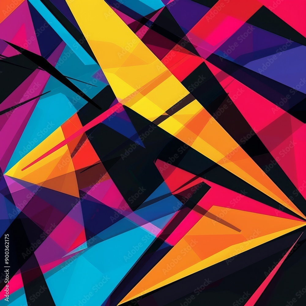 Abstract geometric pattern with vibrant colors Abstract geometric pattern with vibrant colors