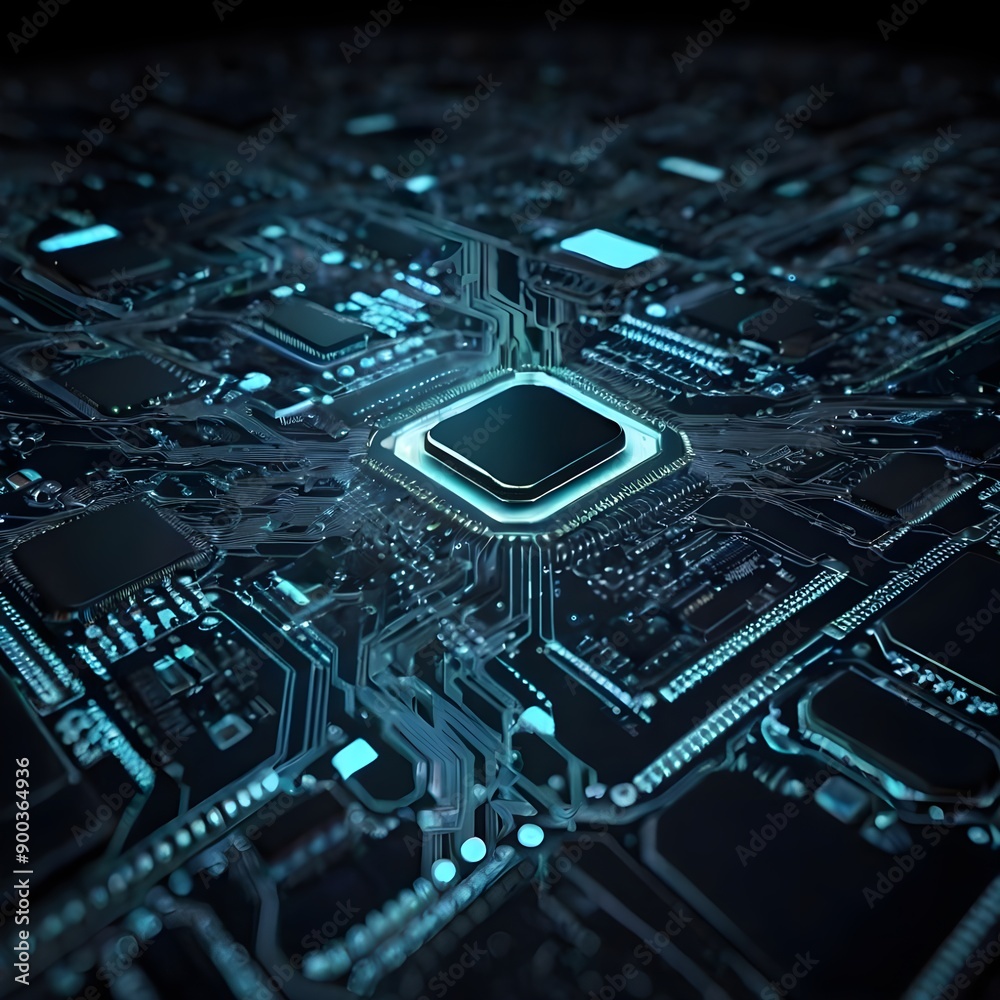 electronic circuit board with processor electronic circuit board with processor