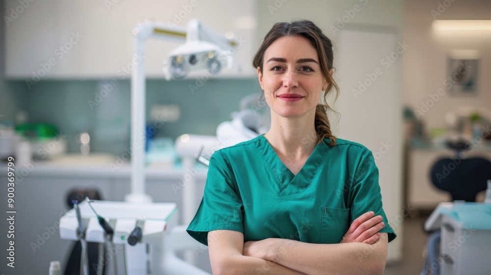 Obraz premium The Confident Female Dentist