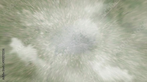 Earth zoom from space on Rennes - France. And zoom out through clouds and atmosphere into space. Satellite view.