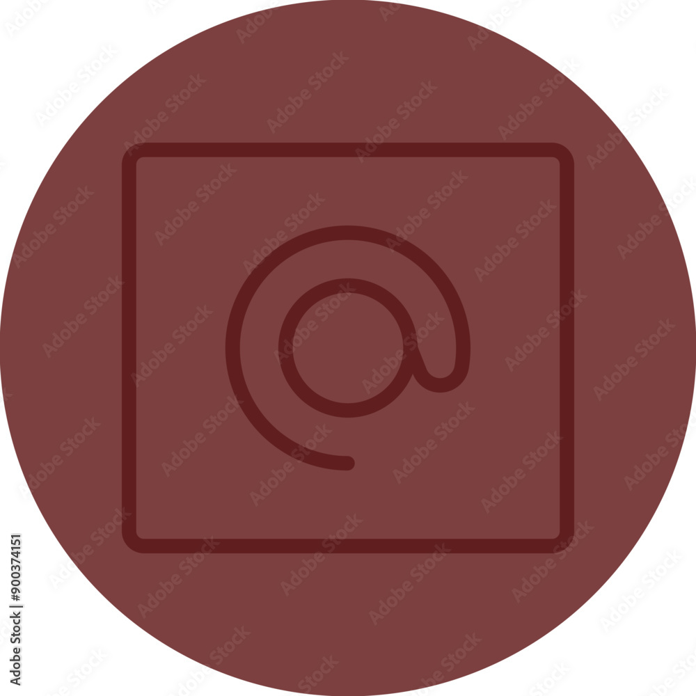 At Sign Vector Line Maroon Circle Maroon At Sign Vector Line Maroon Circle Maroon