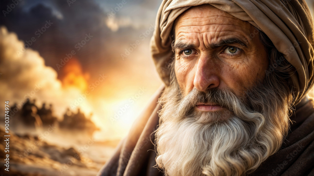 A prophet messenger of God announcing the mistakes of the people and warning of their punishment A prophet messenger of God announcing the mistakes of the people and warning of their punishment