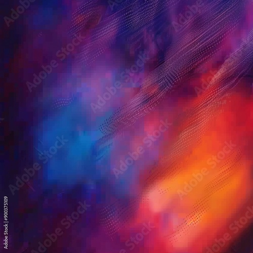 Vibrant Gradient with Blurred Conceptual Background