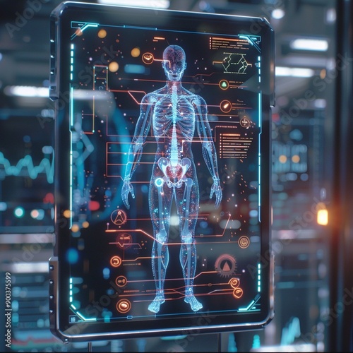 3D Holographic DNA Screen: Health and Science Technology