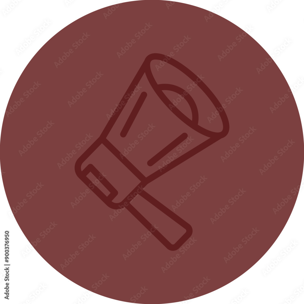 Megaphone Vector Line Maroon Circle Maroon Megaphone Vector Line Maroon Circle Maroon