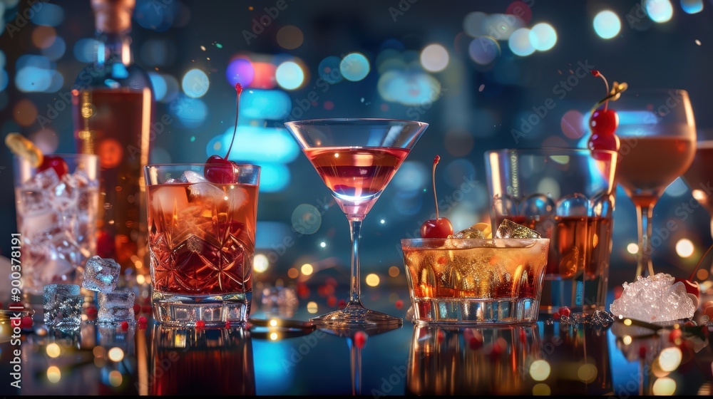 The Colorful Cocktail Selection