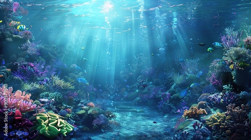 underwater coral wallpaper © pixelwallpaper