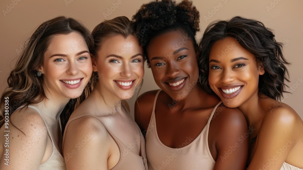 The Smiling Diverse Women