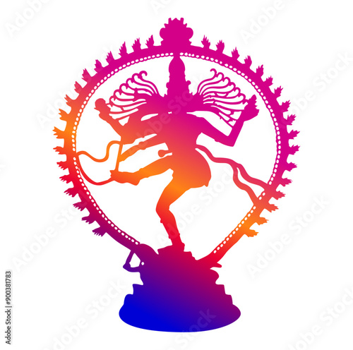 Lord Nataraj Shiva vector art