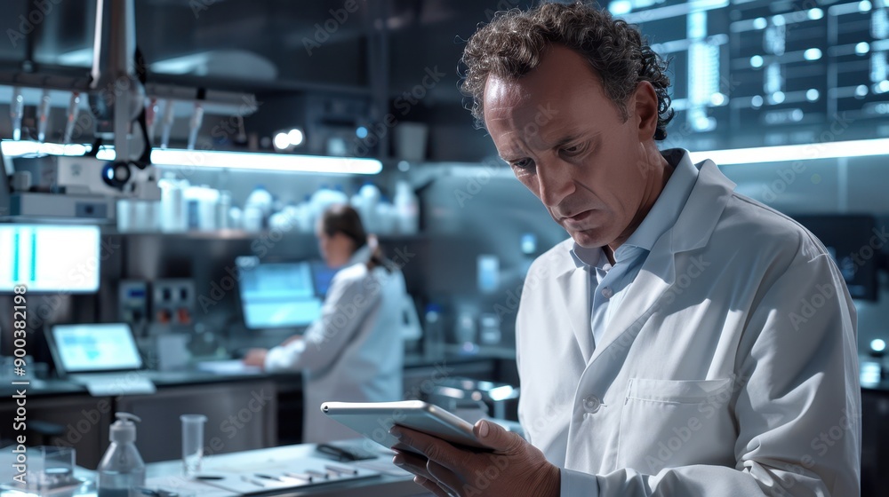 A Scientist in Modern Laboratory A Scientist in Modern Laboratory