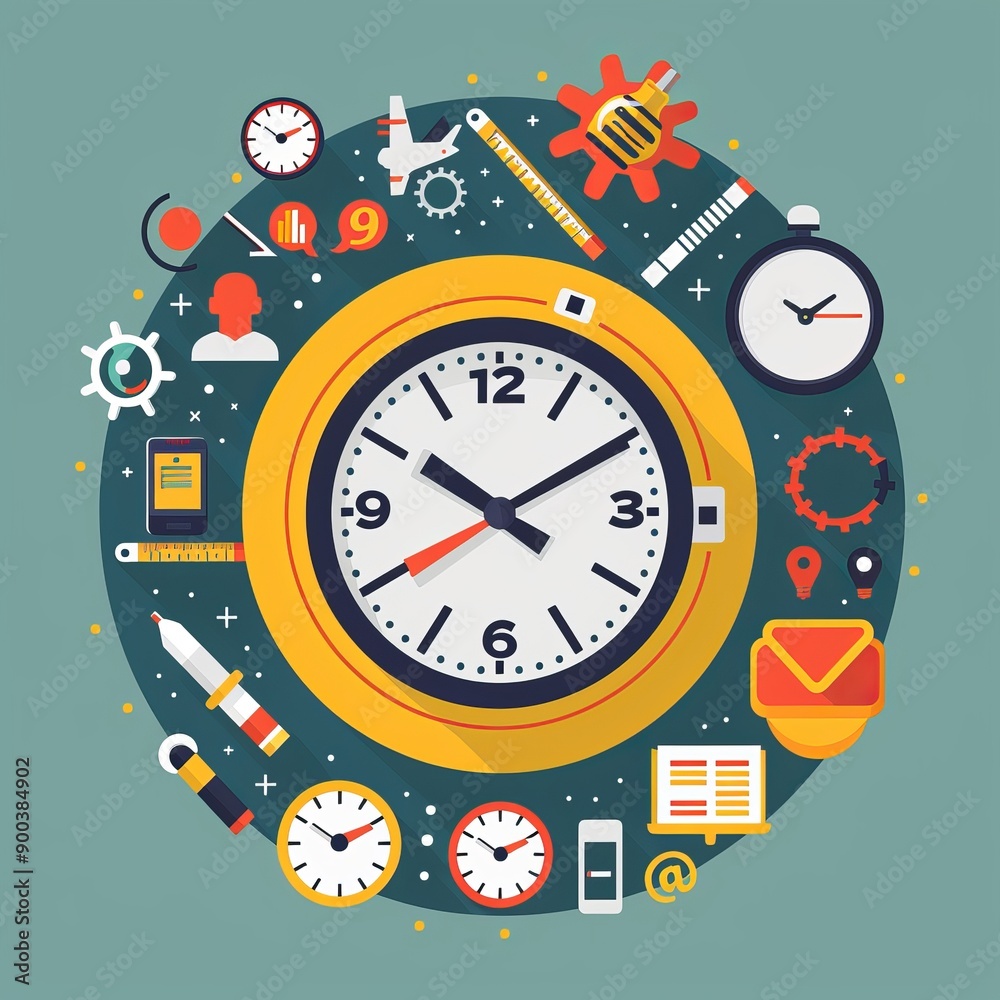 Real time management concept.Generative AI