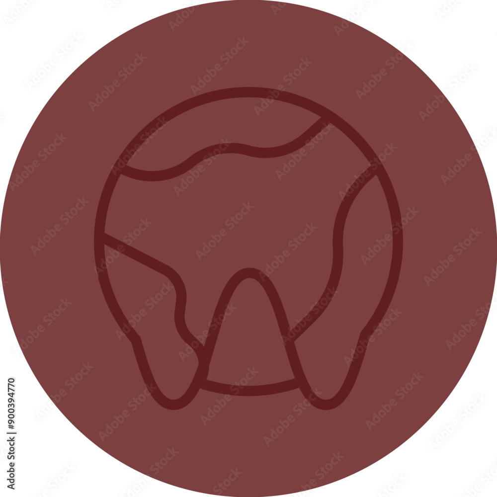 Climate Change Vector Line Maroon Circle Maroon Climate Change Vector Line Maroon Circle Maroon