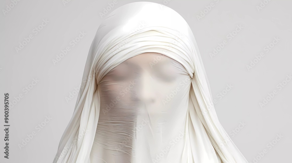 woman in a veil 