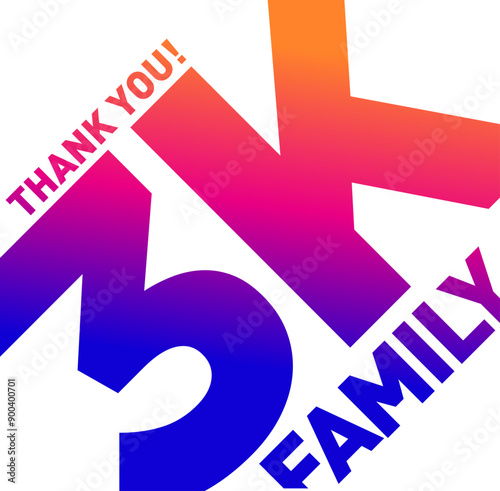 thank you 43k followers vector icon