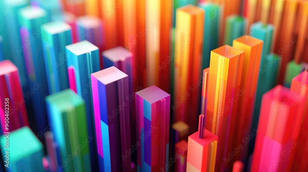 colorful segments, representing business data visualization. colorful segments, representing business data visualization.