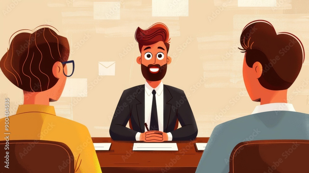 Professional businessman leading a presentation for his colleagues in a modern office boardroom setting. Professional businessman leading a presentation for his colleagues in a modern office boardroom setting.