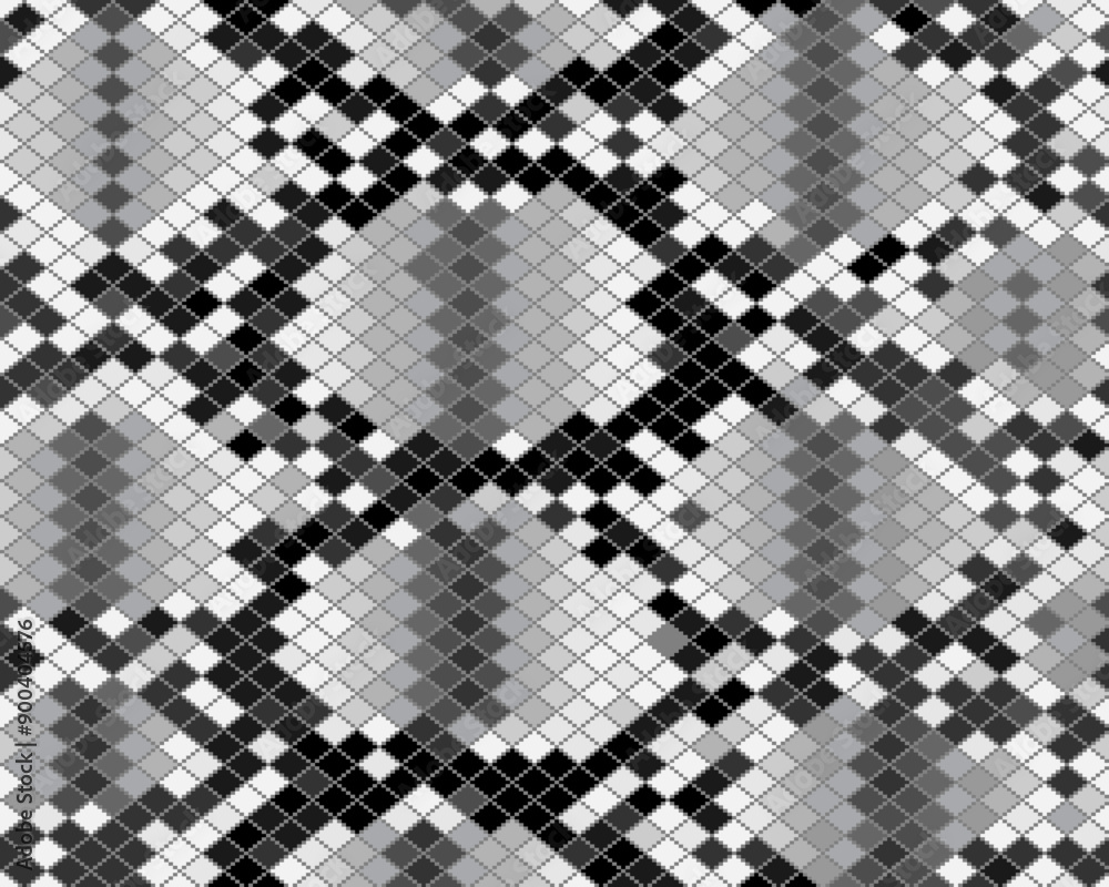 Gray  pattern  of snake skin, seamless illustration