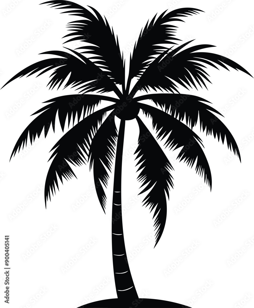 Palm tree silhouette Palm tree silhouette