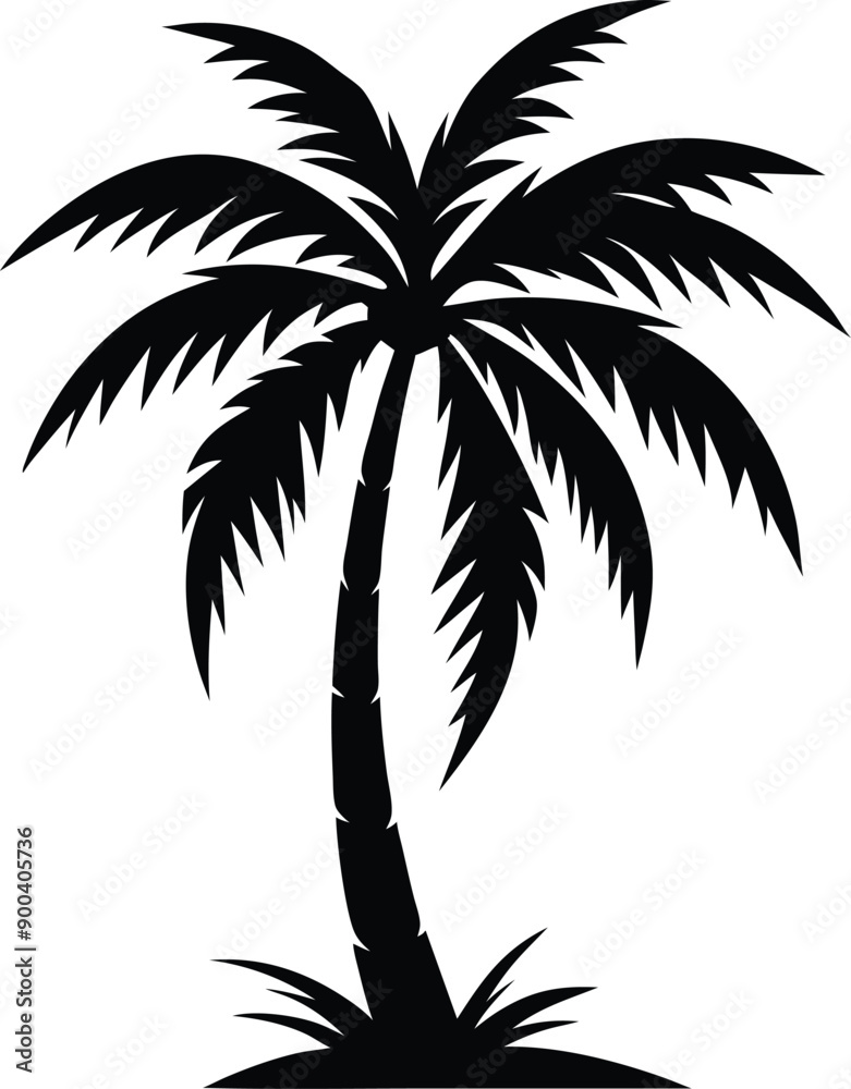 Obraz premium Palm tree silhouette