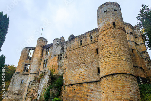 Ruins of the medieval Beaufort castle, Luxembourg photo