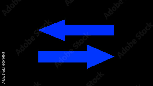 Blue vector arrows collection .Left or right direction arrow on black background. Free Download Blue vector arrows collection .Left or right direction arrow on black background. - GFXLoad