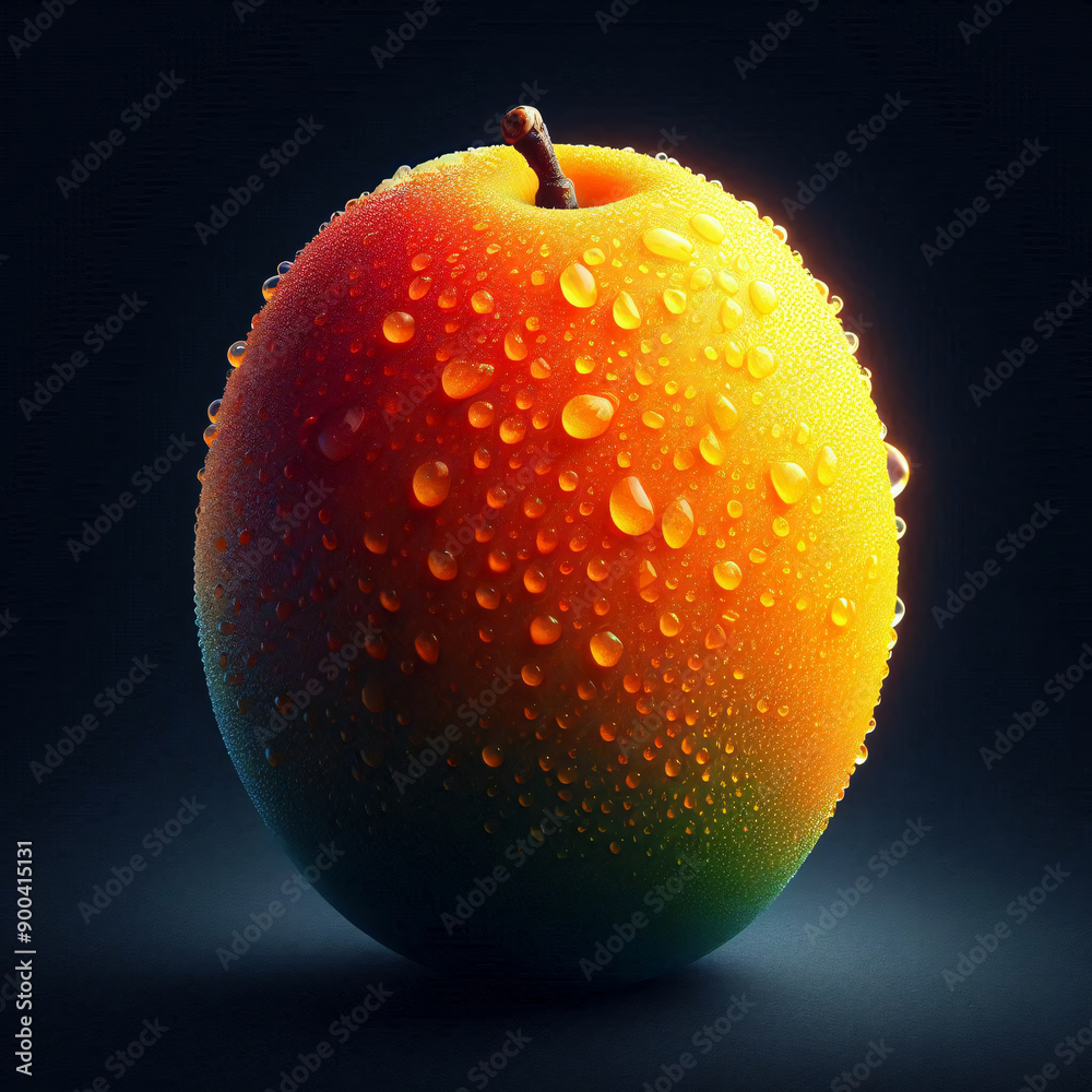 Fresh Indian mango isolated Generative AI Fresh Indian mango isolated Generative AI