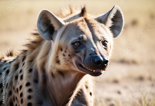 Closeup of an African hienas, photo