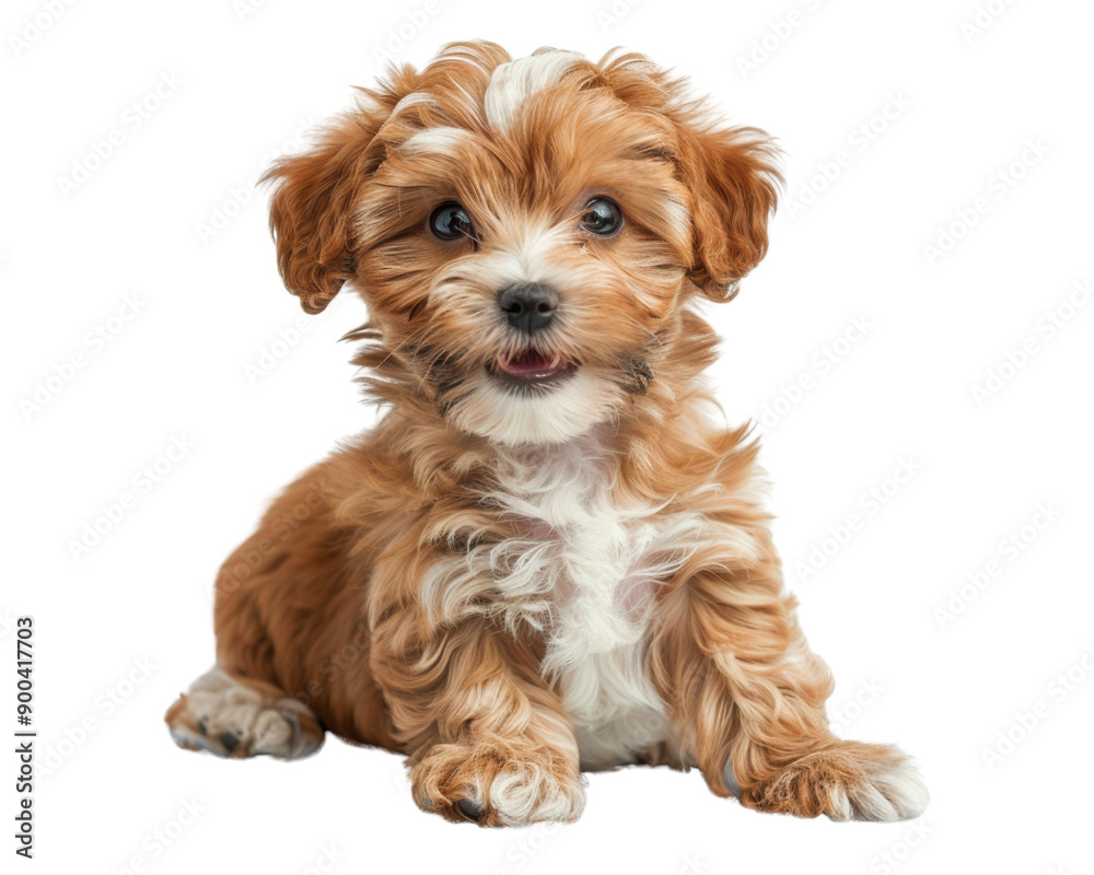 A delightful Maltipoo puppy with a teddy bearlike appearance A delightful Maltipoo puppy with a teddy bearlike appearance