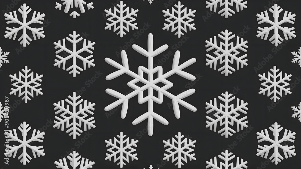 Snow-white snowflake on a dark background
Snow-white snowflake on a dark background
