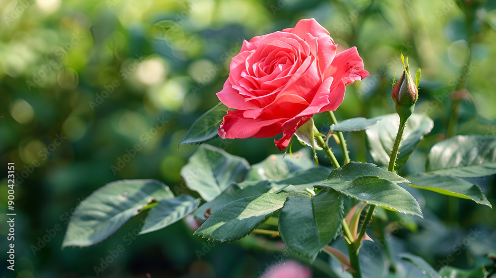 Close up of red rose. Beautiful flower with green leaves,red rose with nature green bokeh,red rose and background of bokeh,Rose flower in the sun after the rain,single beautiful red rose with green
Close up of red rose. Beautiful flower with green leaves,red rose with nature green bokeh,red rose and background of bokeh,Rose flower in the sun after the rain,single beautiful red rose with green