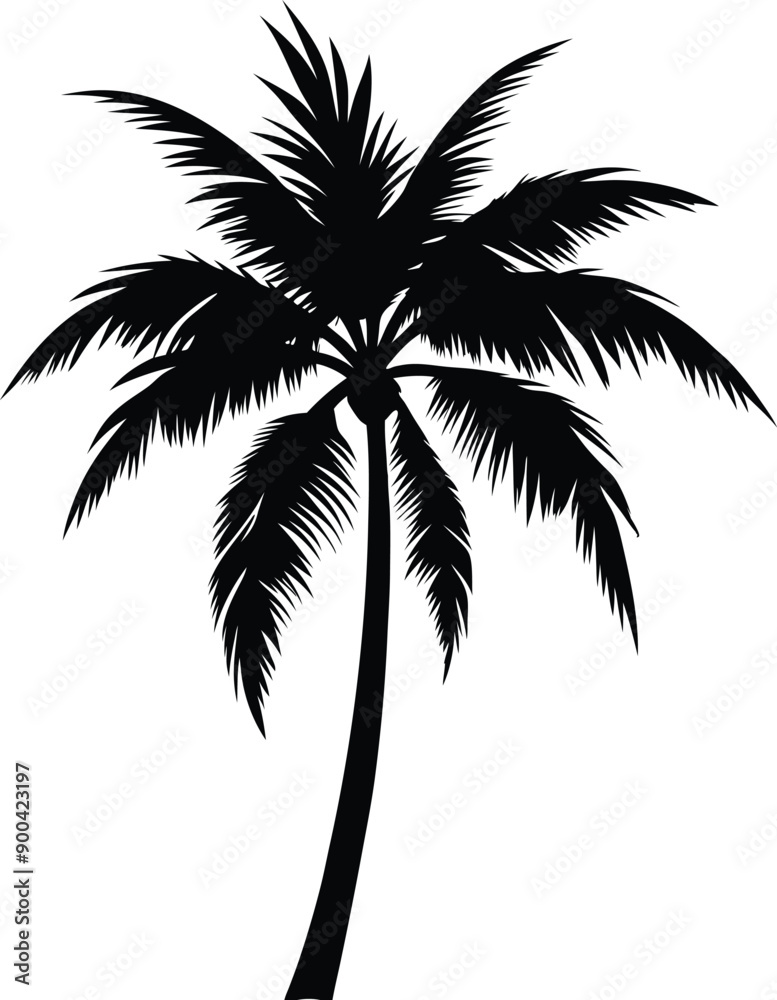 Palm tree silhouette Palm tree silhouette