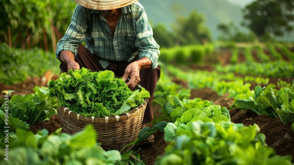 Fototapeta premium Describe the cultural significance of organic food in different regions.