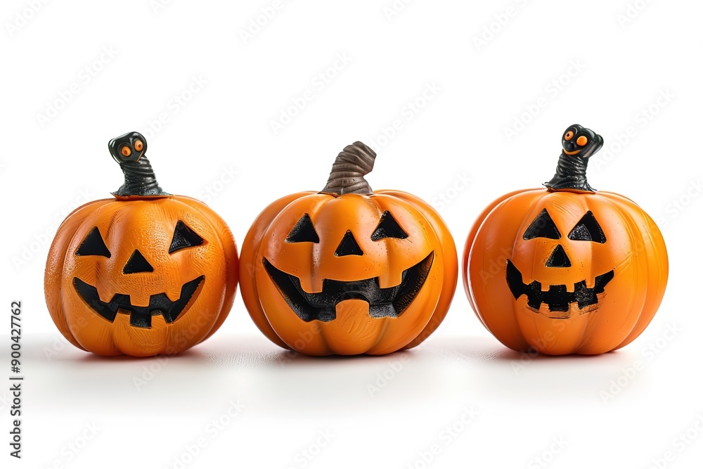 Halloween scary pumpkin isolated on white Halloween scary pumpkin isolated on white
