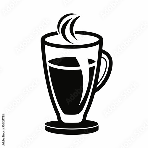 coffee Silhouette Vector Illustration