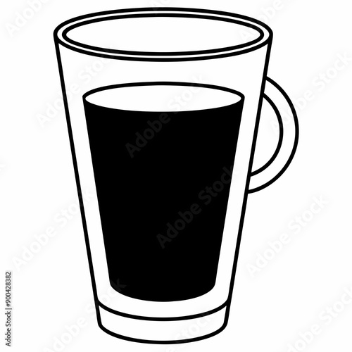 coffee Silhouette Vector Illustration