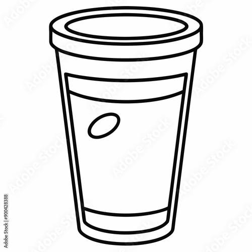 coffee Silhouette Vector Illustration
