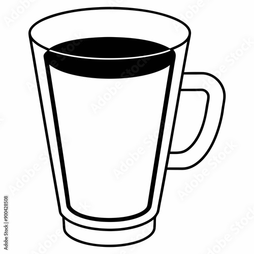 coffee Silhouette Vector Illustration
