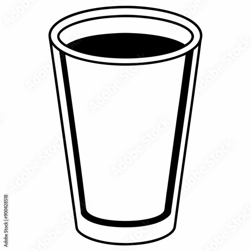 coffee Silhouette Vector Illustration