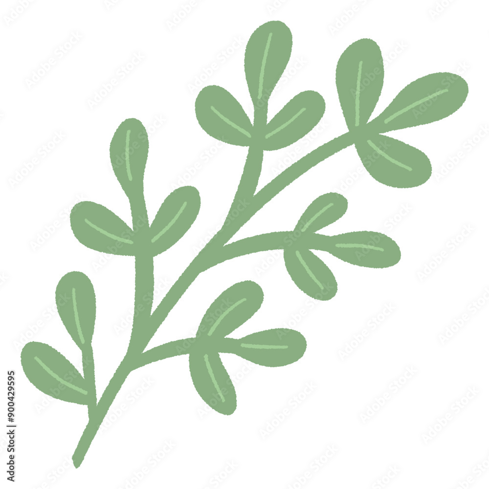 Naklejka premium green leaf