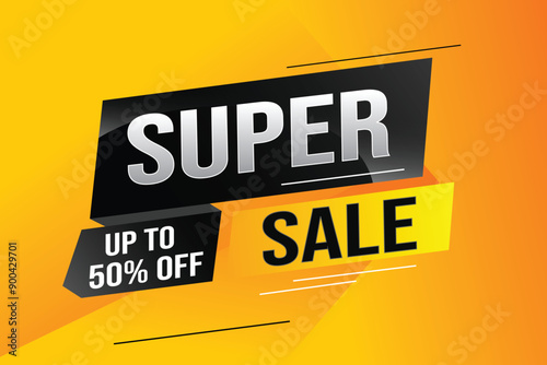 super sale poster banner graphic design icon logo sign symbol social media website coupon

