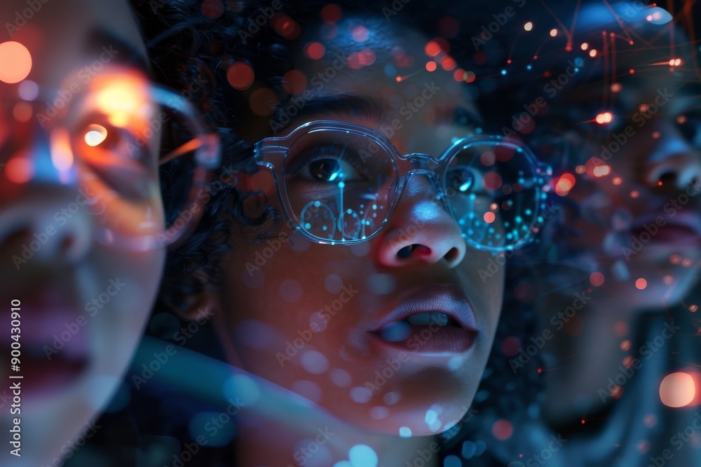group of people wearing glasses and looking at something, Celebrating individuality through personalized mockups group of people wearing glasses and looking at something, Celebrating individuality through personalized mockups