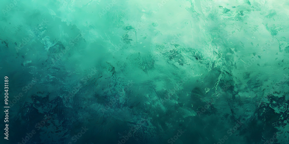 Obraz premium Abstract Background with Smooth Green Teal Gradient