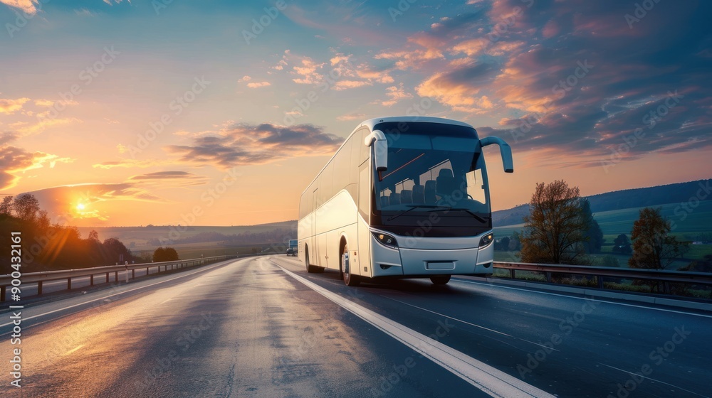 Bus Trip at Sunset Bus Trip at Sunset