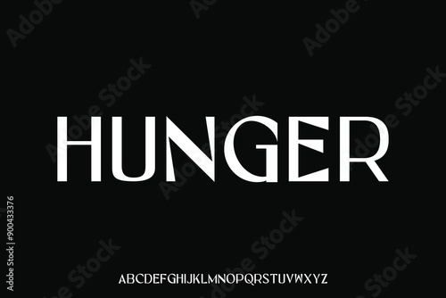 Display alphabet font vector design suitable for headline, poster, logo and many more