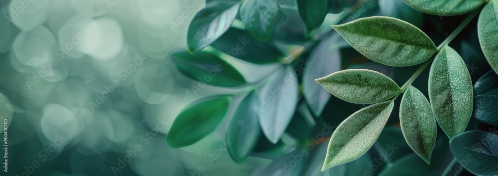 Green Leaves on a Branch Green Leaves on a Branch
