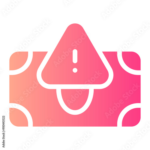 financial crisis gradient icon