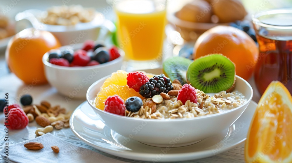 Nutritious Breakfast Options for Health: Fruits, Yogurt, Whole Grains Nutritious Breakfast Options for Health: Fruits, Yogurt, Whole Grains