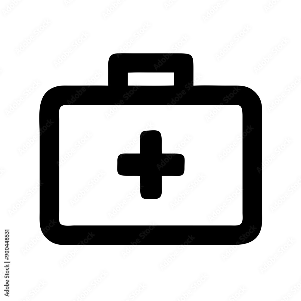 Medical kit icon in simple design on white background Medical kit icon in simple design on white background