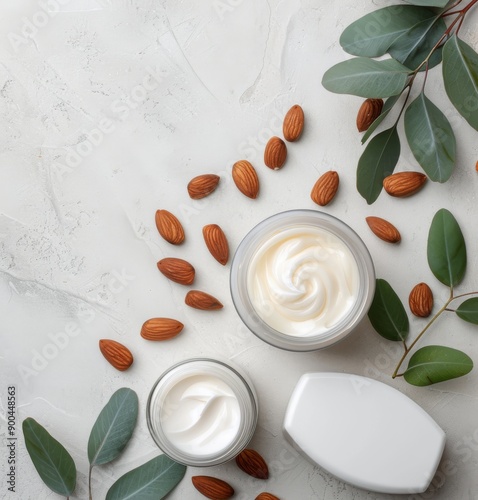Almond and Eucalyptus Cream Jars