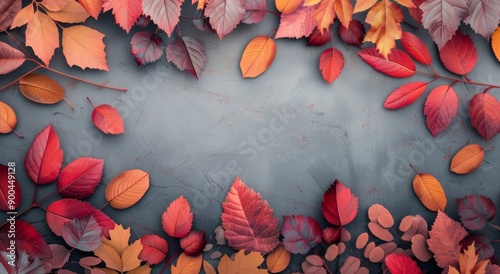 Red Leaves in Soft Light